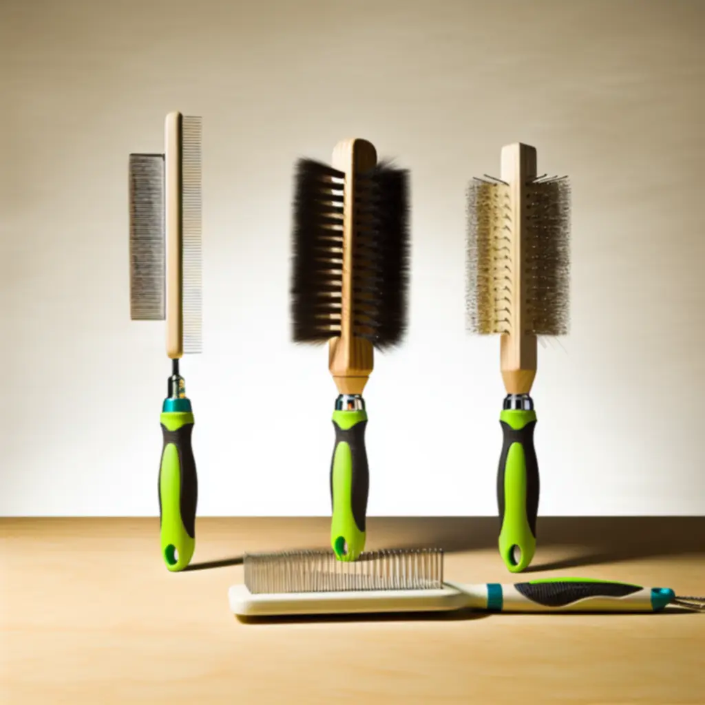 Display of brushes and combs