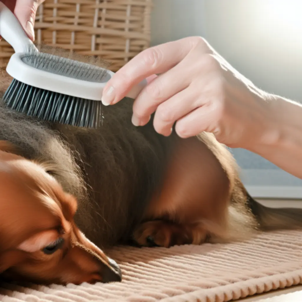 Grooming brush for dog