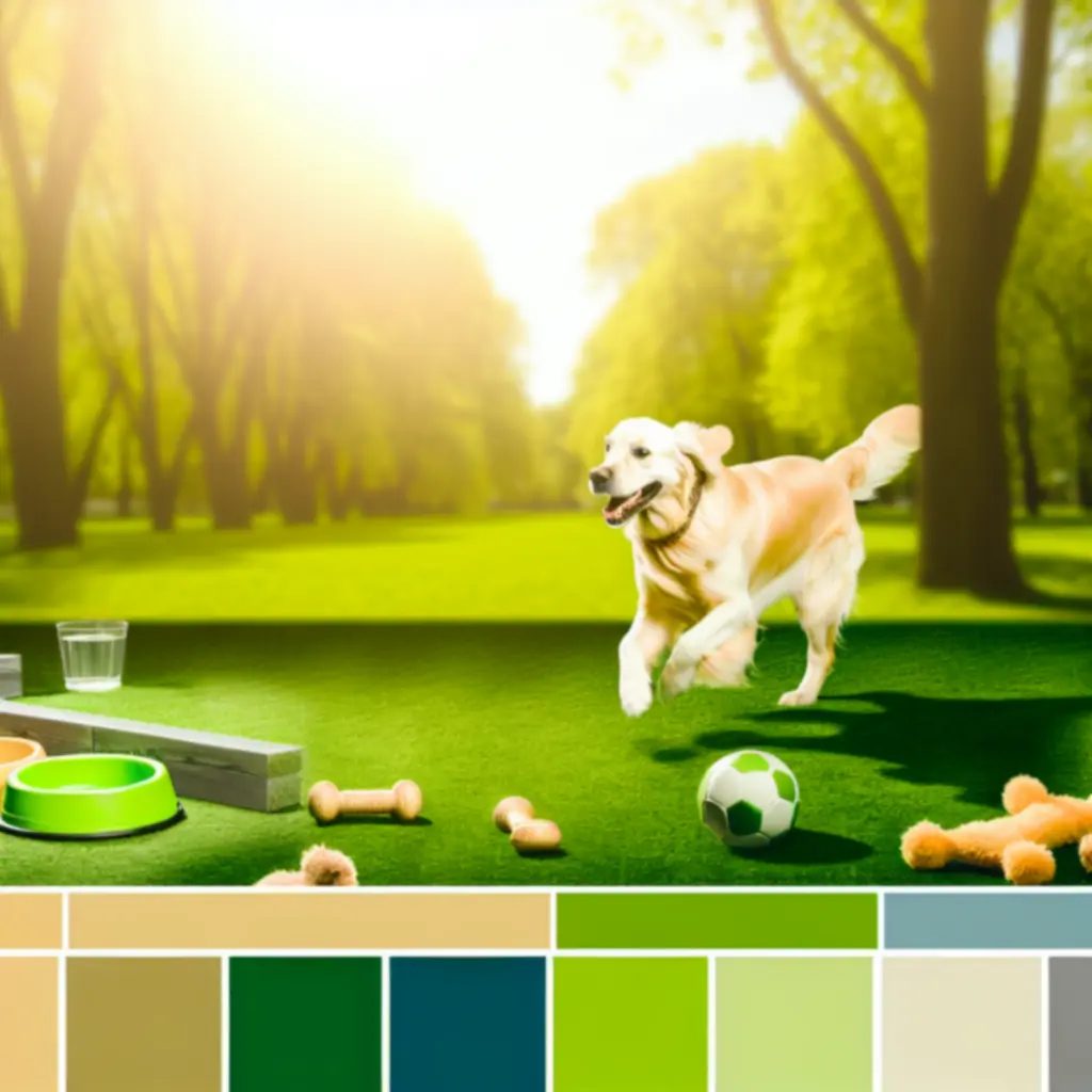 Złoty retriever w parku