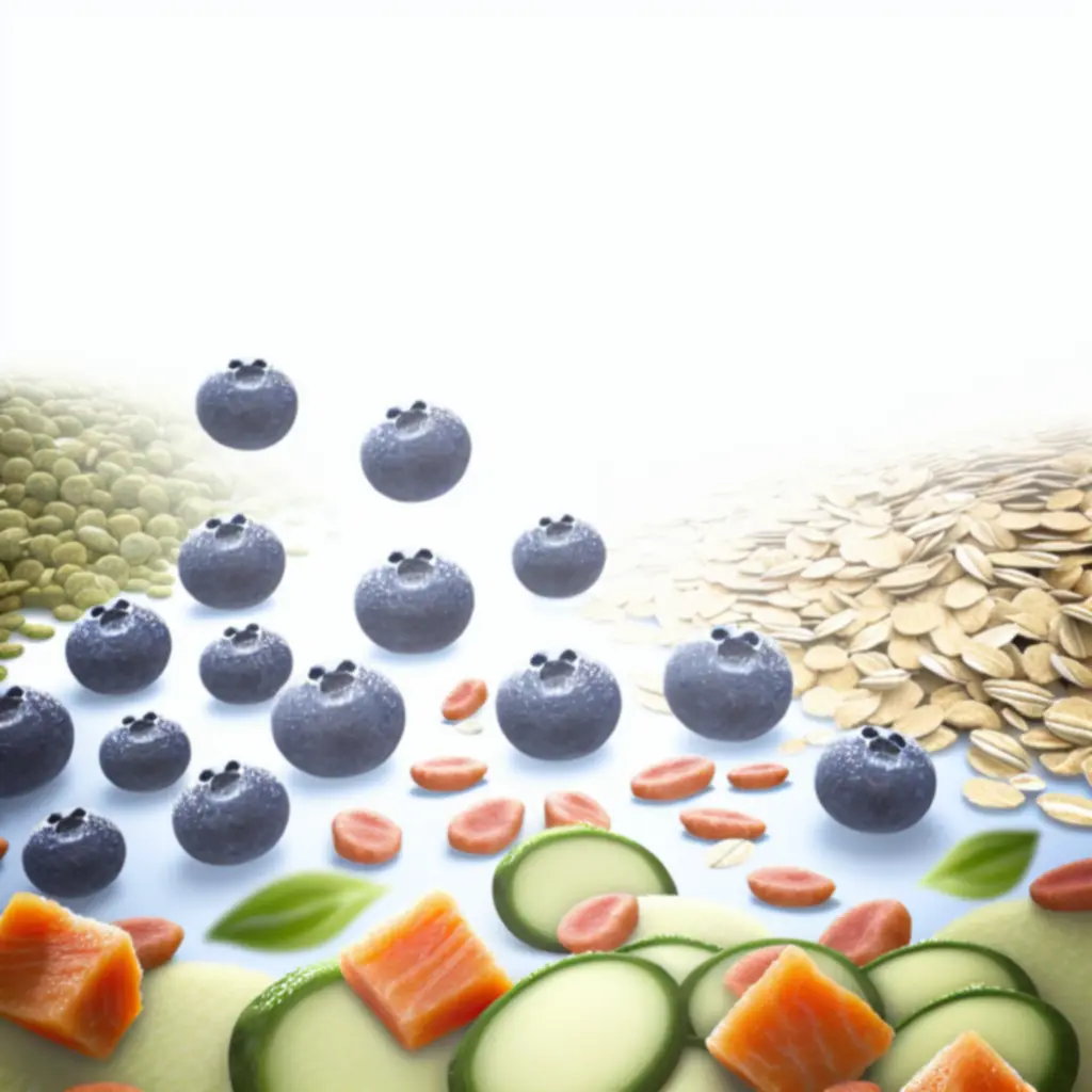 Nutritional ingredients closeup