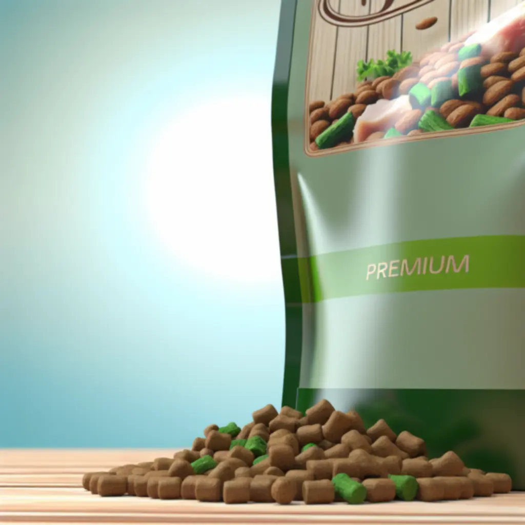 Premium dog kibble bag